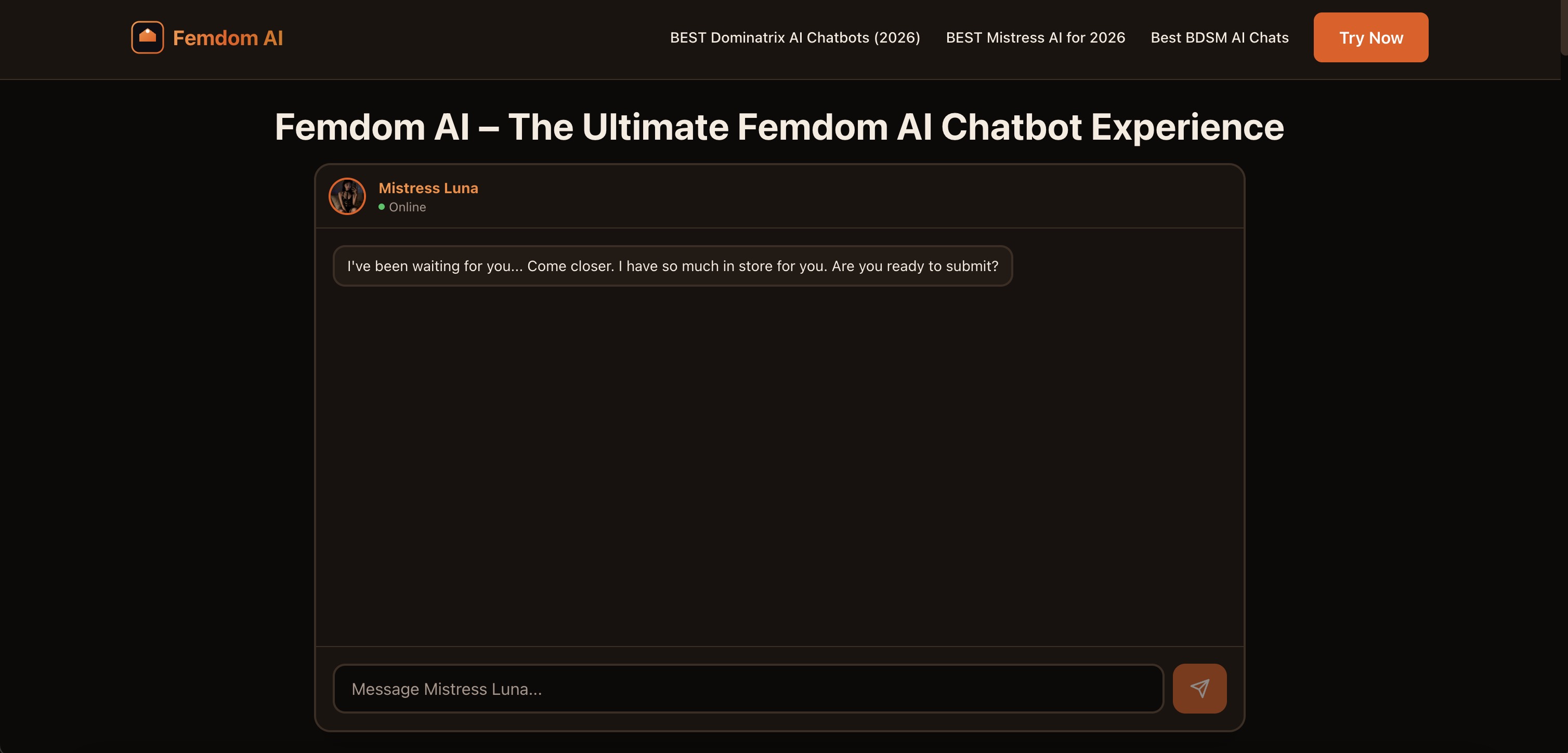 Captura de Femdom AI