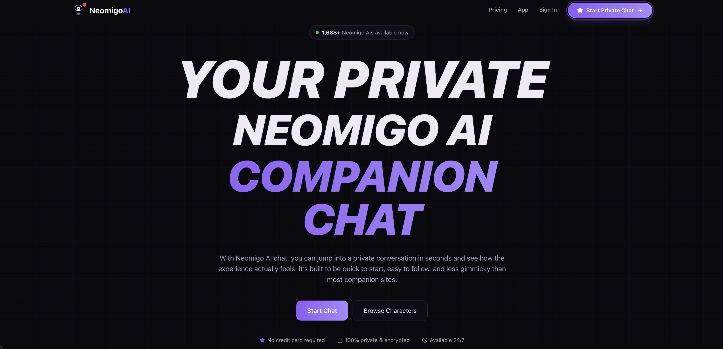 Captura de Neomigo AI